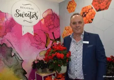 André van Koppe, The begonia specialist liet de Sweeties collectie van hun beste kant zien